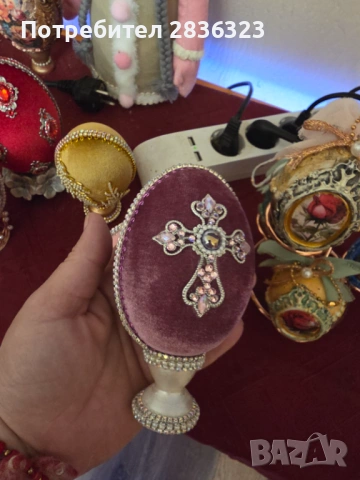 Великденски ръчно изработени яйца, снимка 3 - Декорация за дома - 54117747