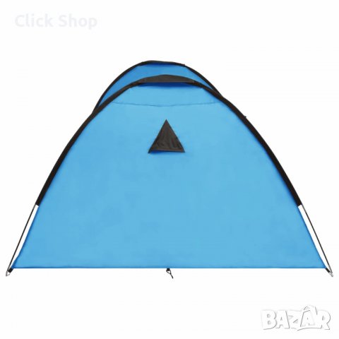 Палатка за къмпинг тип иглу, 650x240x190 см, 8-местна, синя, снимка 7 - Палатки - 37828567