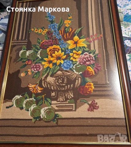 Нов гръцки гоблен-рамкиран в България, снимка 7 - Гоблени - 55771689