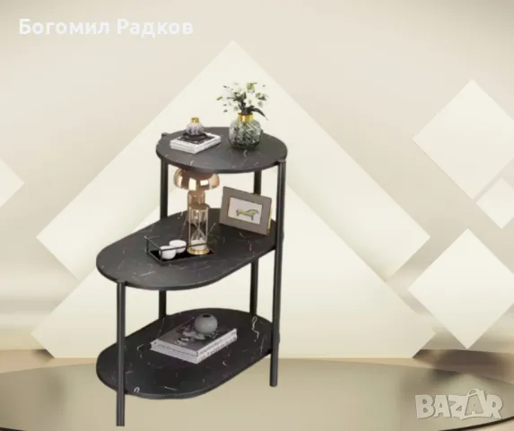 Тристепенен рафт за  съхранение Размери: 65х46х78 см;, снимка 2 - Етажерки - 48637529