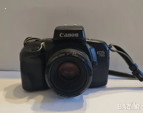 фотоапарат Canon EOS 750 с обектив Canon EF 50mm f/1.8, снимка 2 - Фотоапарати - 53064891