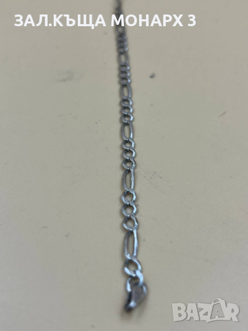 Сребърна гривна/БЕЗ ЗАКОПЧАЛКА, снимка 2 - Гривни - 44548843