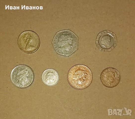 Лот монети Великобритания., снимка 2 - Нумизматика и бонистика - 31453932