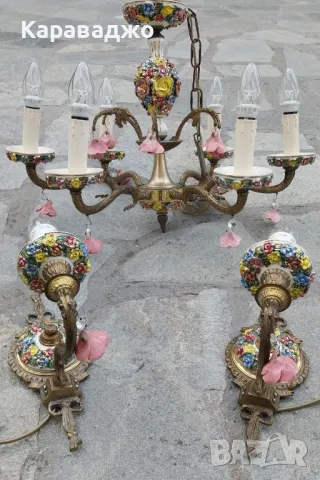 Полилей 6ца/Аплици, снимка 6 - Полилеи - 49442629