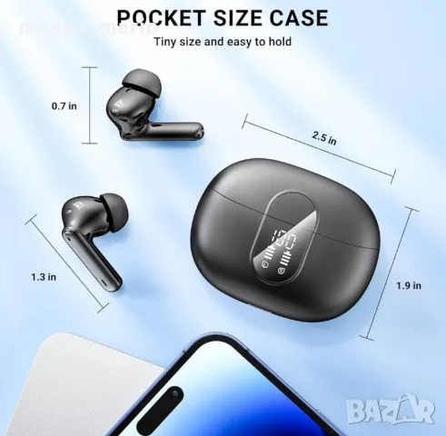 Нови безжични слушалки, снимка 5 - Слушалки и портативни колонки - 48566358