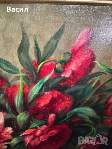 Картина Цветя Масло, снимка 9 - Картини - 54241446
