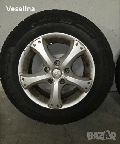 Комплект лети джанти със зимни гуми 205/70/15, снимка 5 - Гуми и джанти - 52969292