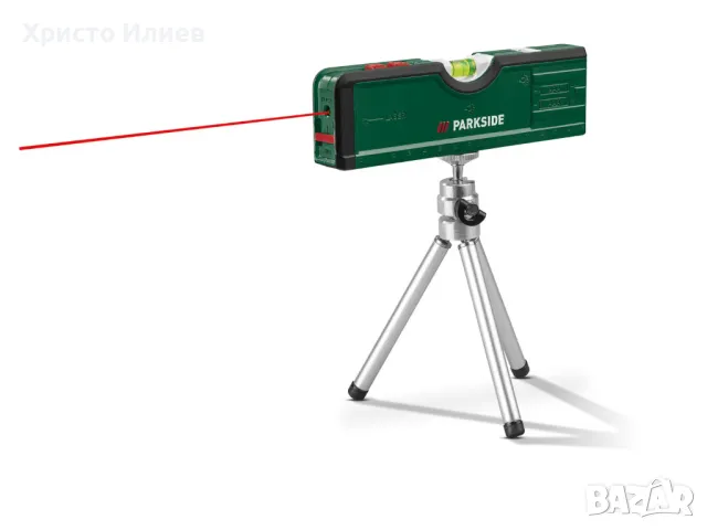 Лазерен нивелир PARKSIDE с регулируем на височина статив
