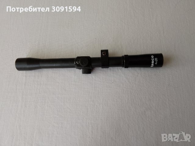 Tasco 4x20 tasco 4x20 оптика за малокалибрено или въздушно оръжие, не се вижда много добре или е за , снимка 6 - Антикварни и старинни предмети - 42748870