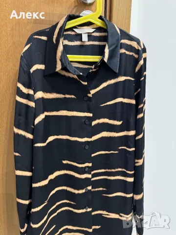 Сатенена риза H&M, снимка 5 - Ризи - 49482783