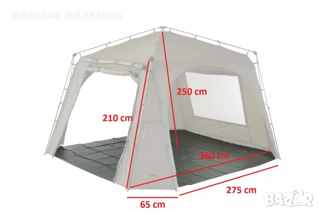 шатра mivardi shalter base camp xxl, снимка 8 - Палатки - 56065081