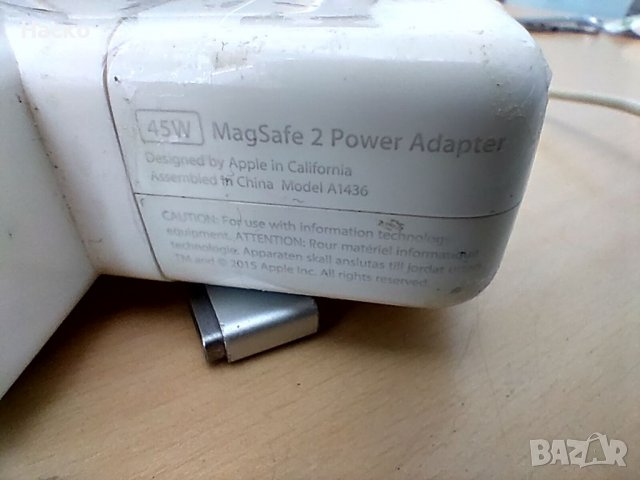 Зарядно за лаптоп APPLE MAC A1436 45W , снимка 3 - Лаптоп аксесоари - 38229821