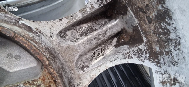 4бр. ляти джанти 6J15 ET46. 4x114.3 мм. 67.1 мм среден отвор. OEM 5291027700. Свалени са от Hyundai., снимка 5 - Гуми и джанти - 50931777