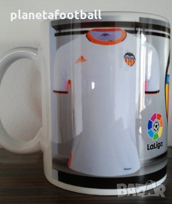Футболна фен чаша на Валенсия с Ваше име и номер!Valencia FC La Liga Подарък , снимка 2 - Фен артикули - 30036438