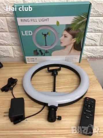 Светещ ринг лампа(led ring) Селфи лампа, снимка 3 - Светкавици, студийно осветление - 30438194
