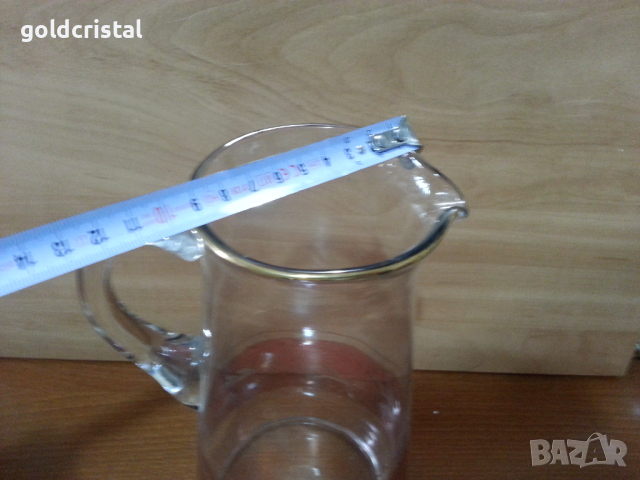 Ретро стъклена кана , снимка 5 - Антикварни и старинни предмети - 44928886