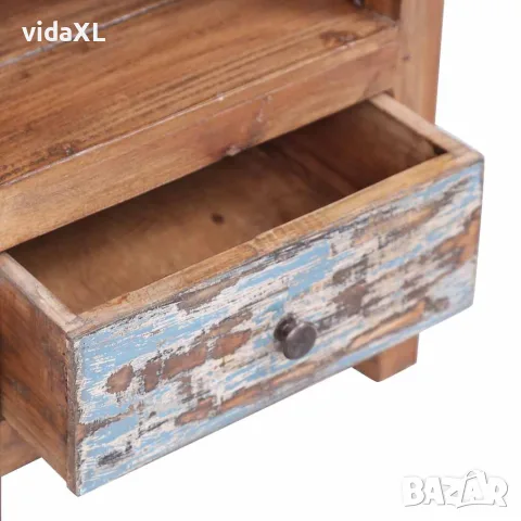 vidaXL Нощно шкафче, 41x30x50 см, махагоново дърво масив, снимка 8 - Скринове - 56146545