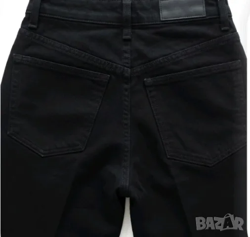 ДАМСКИ ЧЕРНИ ДЪНКИ Zara, снимка 3 - Дънки - 56017008