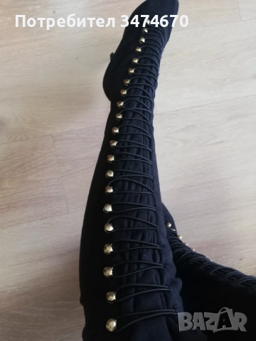 Дамски ботуши много високи (друга ръка, размер 38)., снимка 8 - Дамски ботуши - 52147462