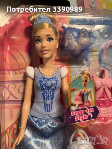 Кукла Пепеляшка 2 в 1 Disney princess с две рокли и аксесоари , снимка 5 - Кукли - 51943116