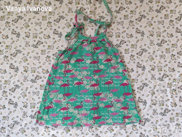 Лот 3 роклички 74-80, снимка 8 - Бебешки рокли - 48844951