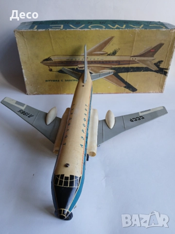 Стара руска играчка самолет., снимка 3 - Колекции - 52865206