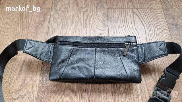 Мъжка чанта през рамо от естествена кожа. Бъбрек, снимка 7 - Чанти - 48233999