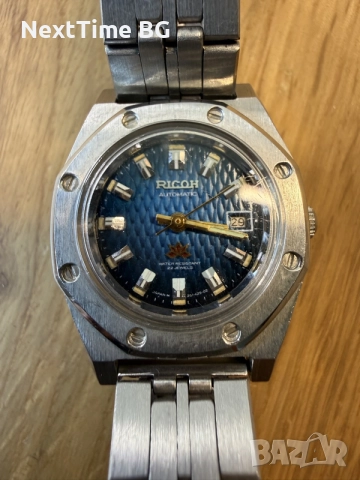 Винтидж дамски автоматичен часовник Ricoh Automatic 22 Jewels — Japan, снимка 3 - Дамски - 55729133