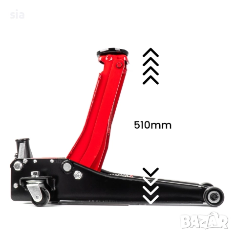 Нископрофилен хидравличен крик тип крокодил 3 тона, снимка 8 - Аксесоари и консумативи - 51932461