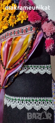 Кукерска маска, гугла юношеска,, ръчна изработка, капашон,Новодел, Сурва, Кукерландия, снимка 2 - Колекции - 42880006