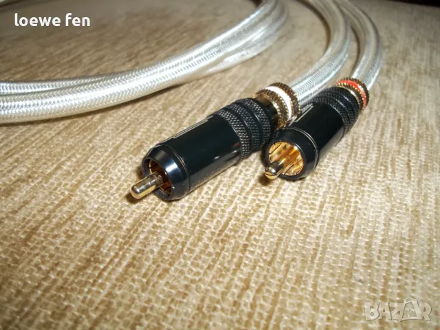 Посребрен чинч кабел кед - Qed rca silver plated , снимка 3 - Кабели и адаптери - 48561349