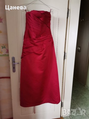 Червена официална дамска рокля, снимка 1 - Рокли - 31619038