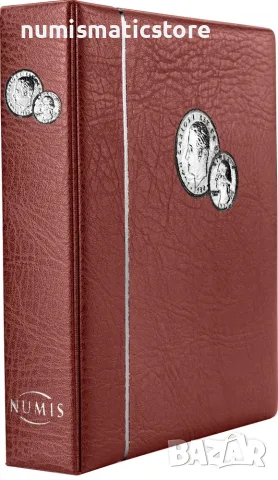 Leuchtturm NUMIS албум с 5 листа червен цвят , снимка 3 - Нумизматика и бонистика - 56329850