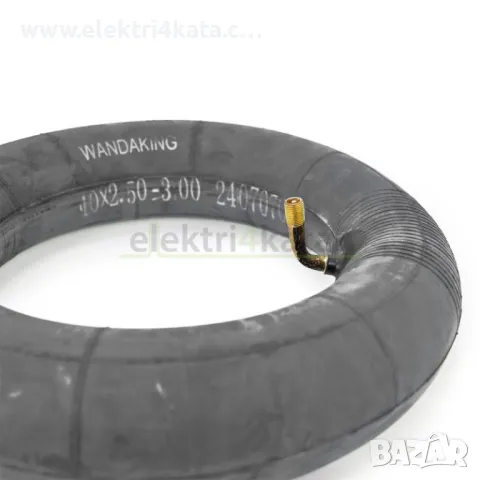 Вътрешна гума 10х2.50-3.00 (крив вентил 90°) WANDA, снимка 2 - Гуми и джанти - 48774143
