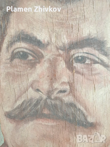 стар портрет на Йосиф Висорионович Сталин , снимка 5 - Антикварни и старинни предмети - 53902006