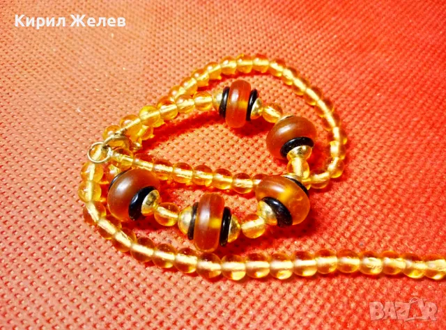 ИЗИСКАНО МЪНИСТЕНО КРИСТАЛНО РЕТРО КОЛИЕ МАЙСТОРСКА ИЗРАБОТКА с НУЖДА от ЛЕКА РЕСТАВРАЦИЯ 47335, снимка 2 - Колиета, медальони, синджири - 47309110