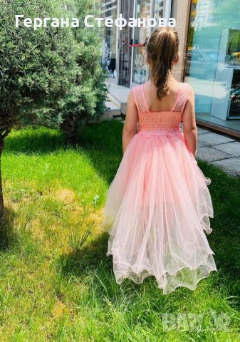 Рокля с тюл и дантела  Размери -5/6г.6/7г.7/8г. Цена -50 лв, снимка 2 - Детски рокли и поли - 36891969