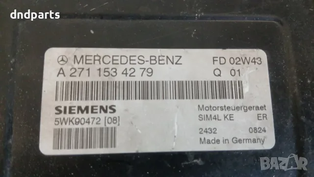 Компютър Mercedes C200 Kompressor W203 2002 A2711534279 5WK90472 Mercedes-Benz C-Class 203 (W/S/CL), снимка 2 - Части - 56170209