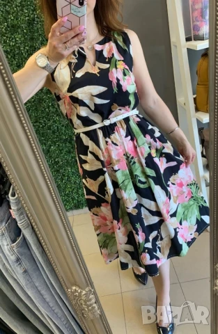 нежна памучна рокля , снимка 3 - Рокли - 50873195