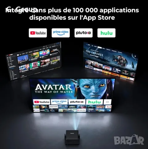 Видео Проектор Einyomily ! 4 K ,WiFi ,Блутут! Съвместим с Netflix и стрийминг приложения:, снимка 10 - Плейъри, домашно кино, прожектори - 55964163