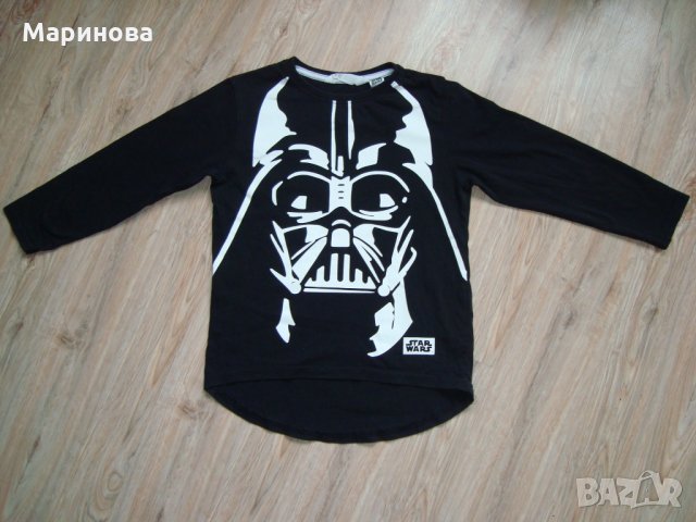 STRA WARS блузка H&M + маска, снимка 5 - Детски Блузи и туники - 31685826