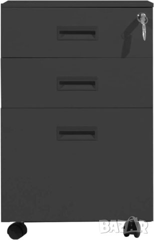 Мобилен офис шкаф с 3 чекмеджета HCCBN002-B, снимка 1 - Шкафове - 42888003