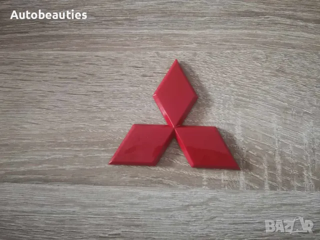 червено лого Mitsubishi 10.5 см, снимка 2 - Аксесоари и консумативи - 49989651