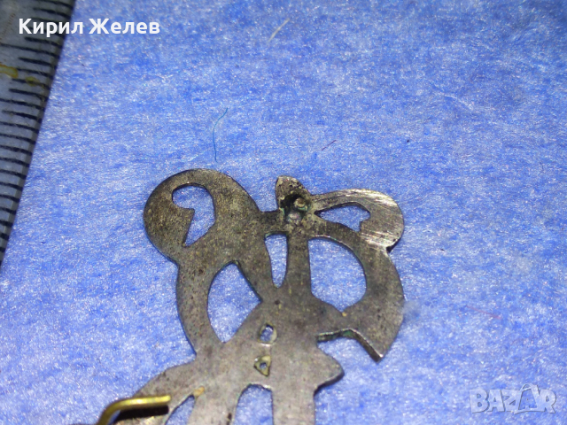 СТАРИННА АР НУВО СРЕБЪРНА АПЛИКАЦИЯ МОНОГРАМ КОКАРДА с Букви KR РЪЧНА ОРНАМЕНТИРАНА ИЗРАБОТКА 43280, снимка 13 - Антикварни и старинни предмети - 44664342