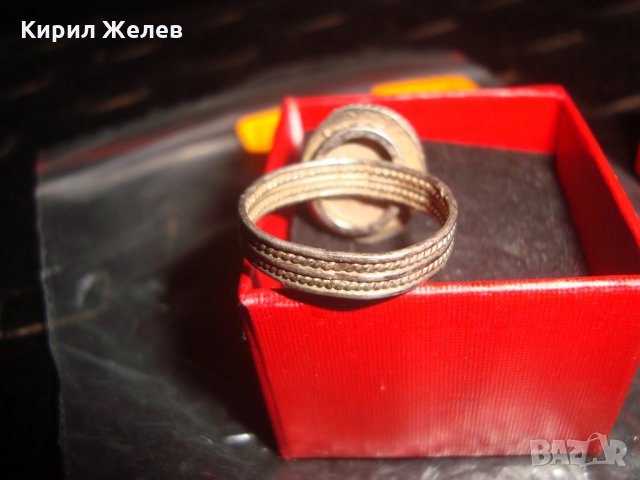 18-19 ВЕК ВЪЗРОЖДЕНСКИ СРЕБЪРЕН ТЮРКОАЗЕН ПРЪСТЕН МАЙСТОРСКА КУЮМДЖИЙСКА ИЗРАБОТКА 8351, снимка 6 - Антикварни и старинни предмети - 33737036