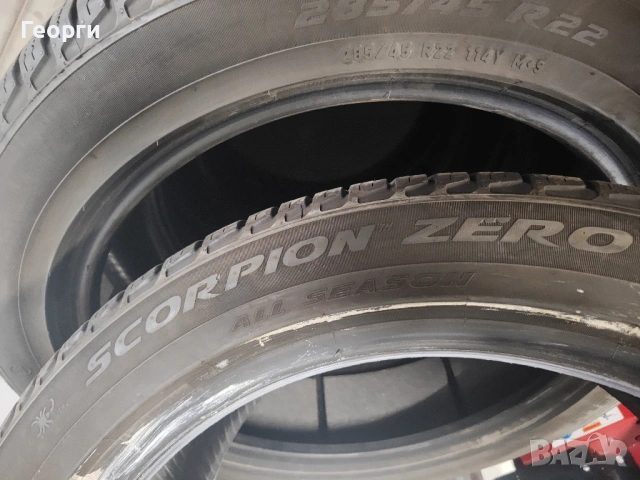 4бр. всесезонни гуми 285/45/22 Pirelli, снимка 5 - Гуми и джанти - 54163482