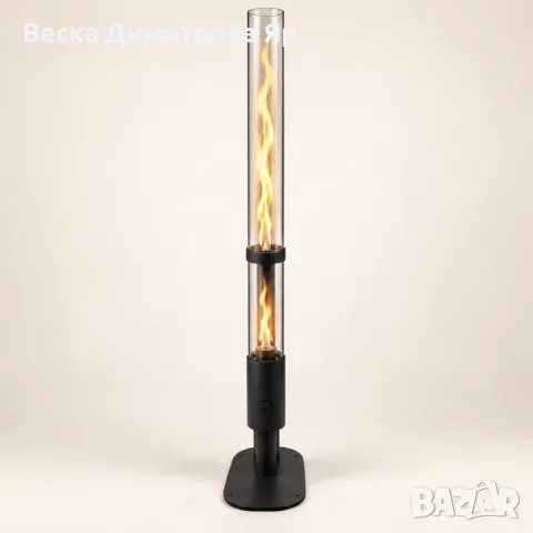 Пелетен външен отоплител с видим пламък 3,6 kW, непрекъснато горене до 2 часа