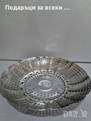 💥Метална кошница за готвене на зеленчуци на пара! Уред за готвене на пара на зеленчуци, снимка 2 - Съдове за готвене - 38410230