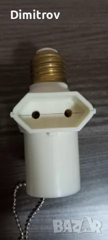 Преобразовател-контакт с лампа, снимка 2 - Лампи за таван - 47738752