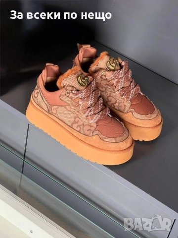 Gucci Дамски Меки И Топли Зимни Маратонки👟Дамски Спортни Обувки Гучи - Различни Цветове Код E1132, снимка 3 - Дамски боти - 52658346